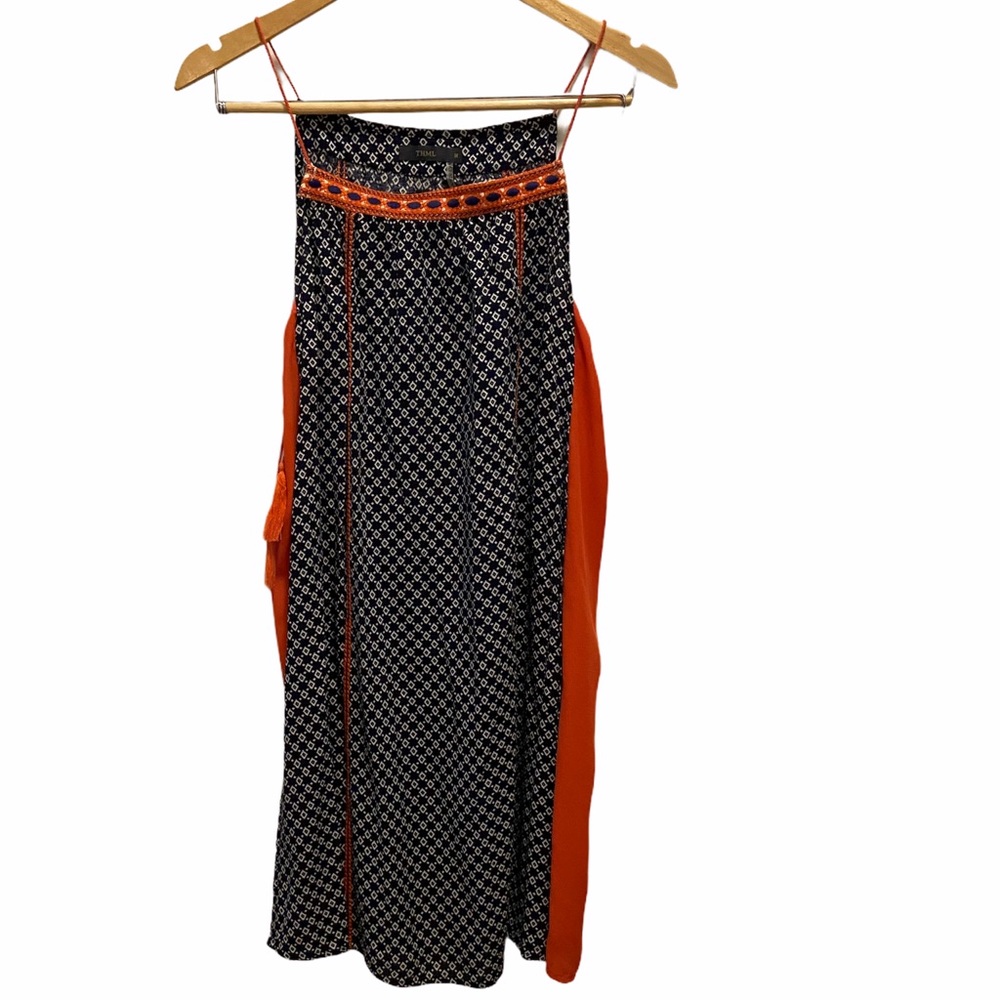 THML Blue,Orange, & White Side Tassel Dress Size M